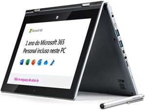 Notebook 2 em 1 Positivo DUO C4128B-1 Intel Celeron 4GB 128GB