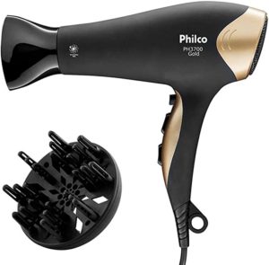 Philco Secador de Cabelos, Preto/Dourado