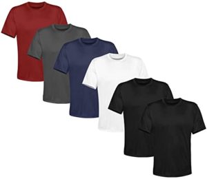 Kit 6 Camisetas Masculina Lisa Algodão