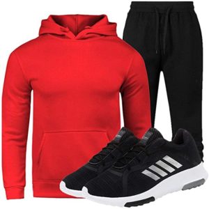 Combo Conjunto Moletom + Tenis Masculino Esportivo