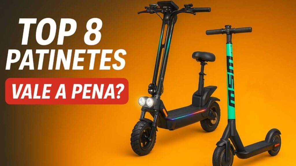 8 melhores patinetes elétricos de 2026: comparativo completo