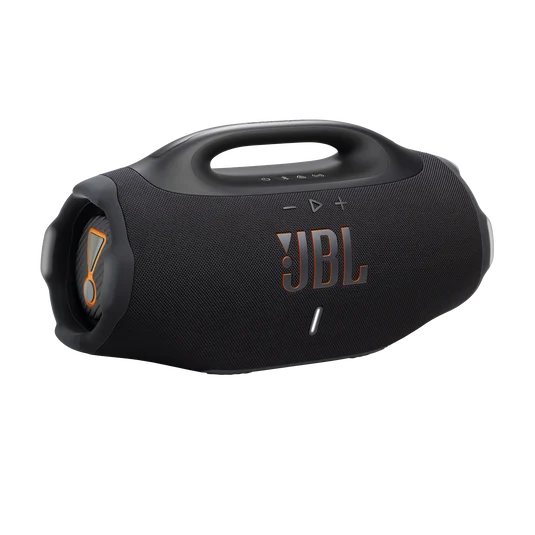 JBL Boombox 4 preta em foto oficial