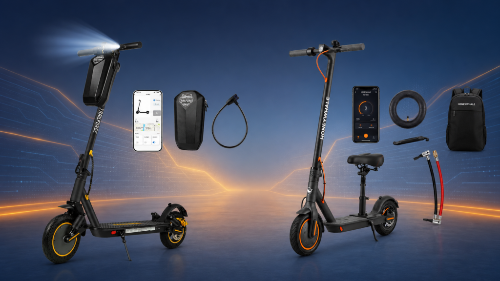 Trailforge T1 vs Honeywhale M2 Max-B: qual patinete elétrico vale mais a pena?