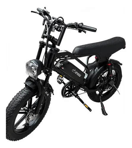 Bicicleta elétrica Inow V40 Pro preta
