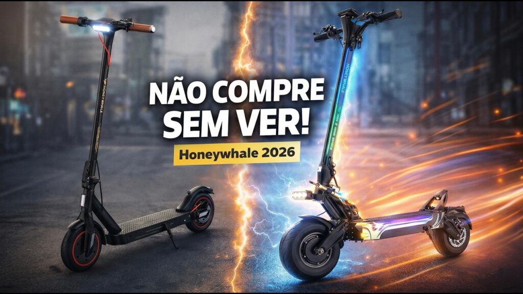 Patinete elétrico Honeywhale: QUAL comprar em 2026? (do mais BARATO ao mais POTENTE)