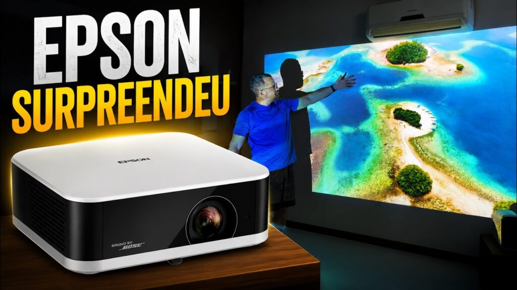 Epson EF-61 vale a pena? Review do projetor Full HD com Google TV e som Bose