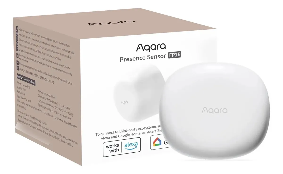 Sensor de presença Aqara FP1E com radar de 60 a 61 GHz