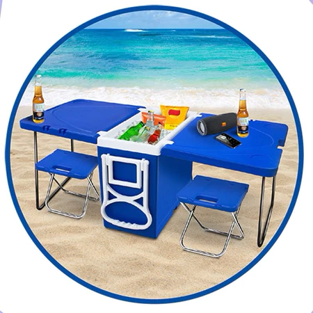 Cooler multifuncional 5 em 1 32L com mesa e cadeiras