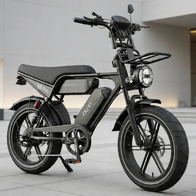 Bicicleta elétrica OUXI V8 Pro S preta