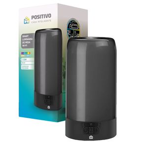 Smart Plug Wi-Fi Positivo Casa Inteligente branco, em formato de adaptador, com botão lateral e dois pinos redondos.