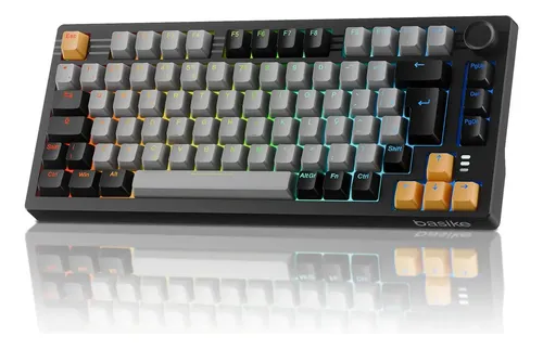 Teclado mecânico sem fio Basike 75% ABNT2