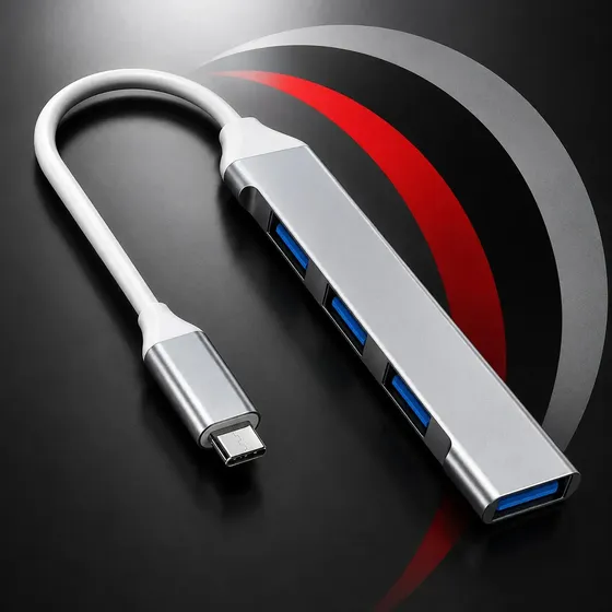 Hub USB-C Chrome Technology com quatro portas USB 3.0