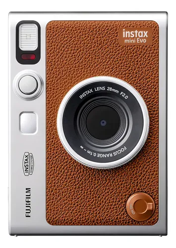 Câmera híbrida Fujifilm Instax Mini Evo marrom