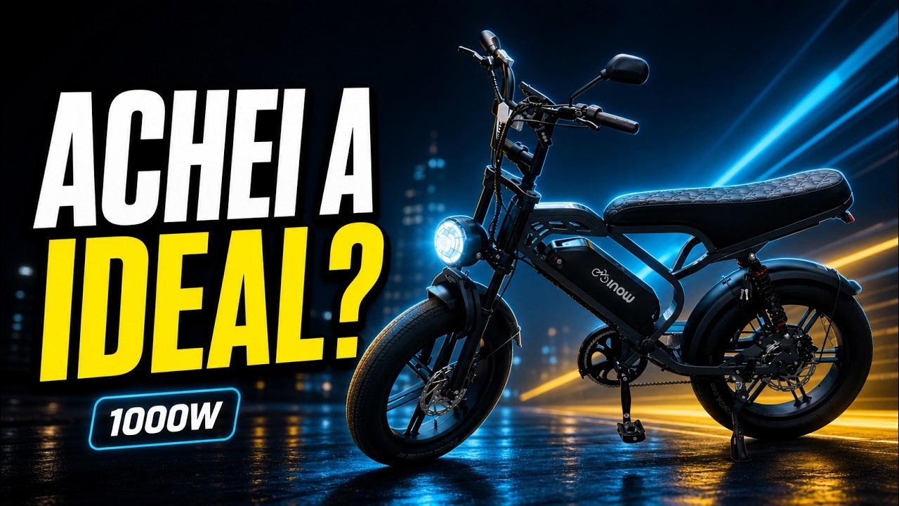 Bicicleta elétrica V9 Max 1000W em review do Inova Leo